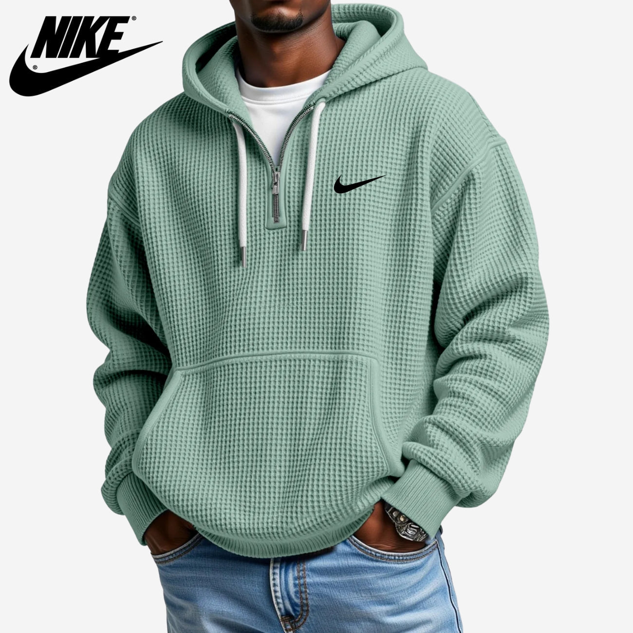 Felpa con Cappuccio Testurizzata || SALDI DI LIQUIDAZIONE