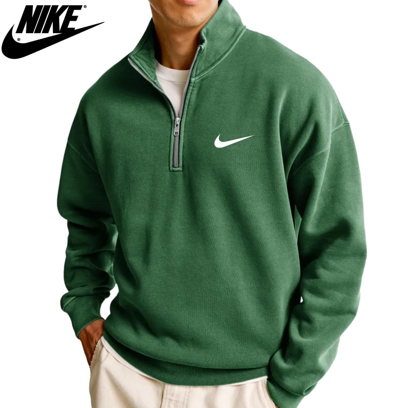 Felpa Casual con Mezza Cerniera || SALDI DI LIQUIDAZIONE