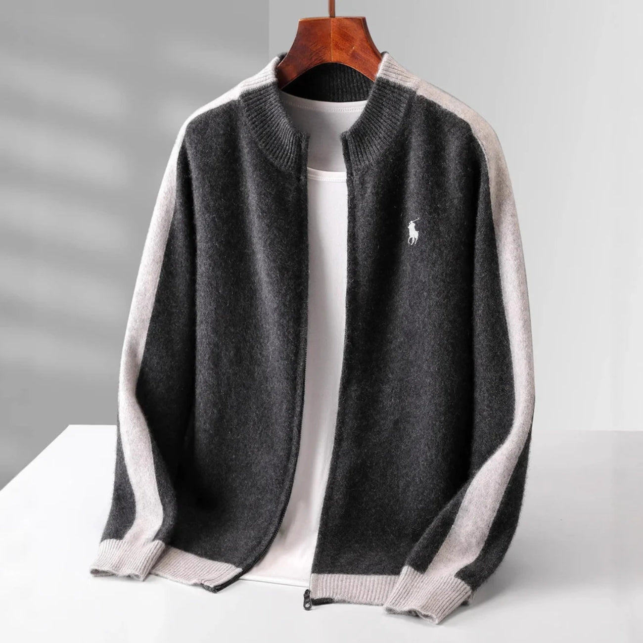 "100% Cashmere" Cardigan con Zip - SALDI DI LIQUIDAZIONE