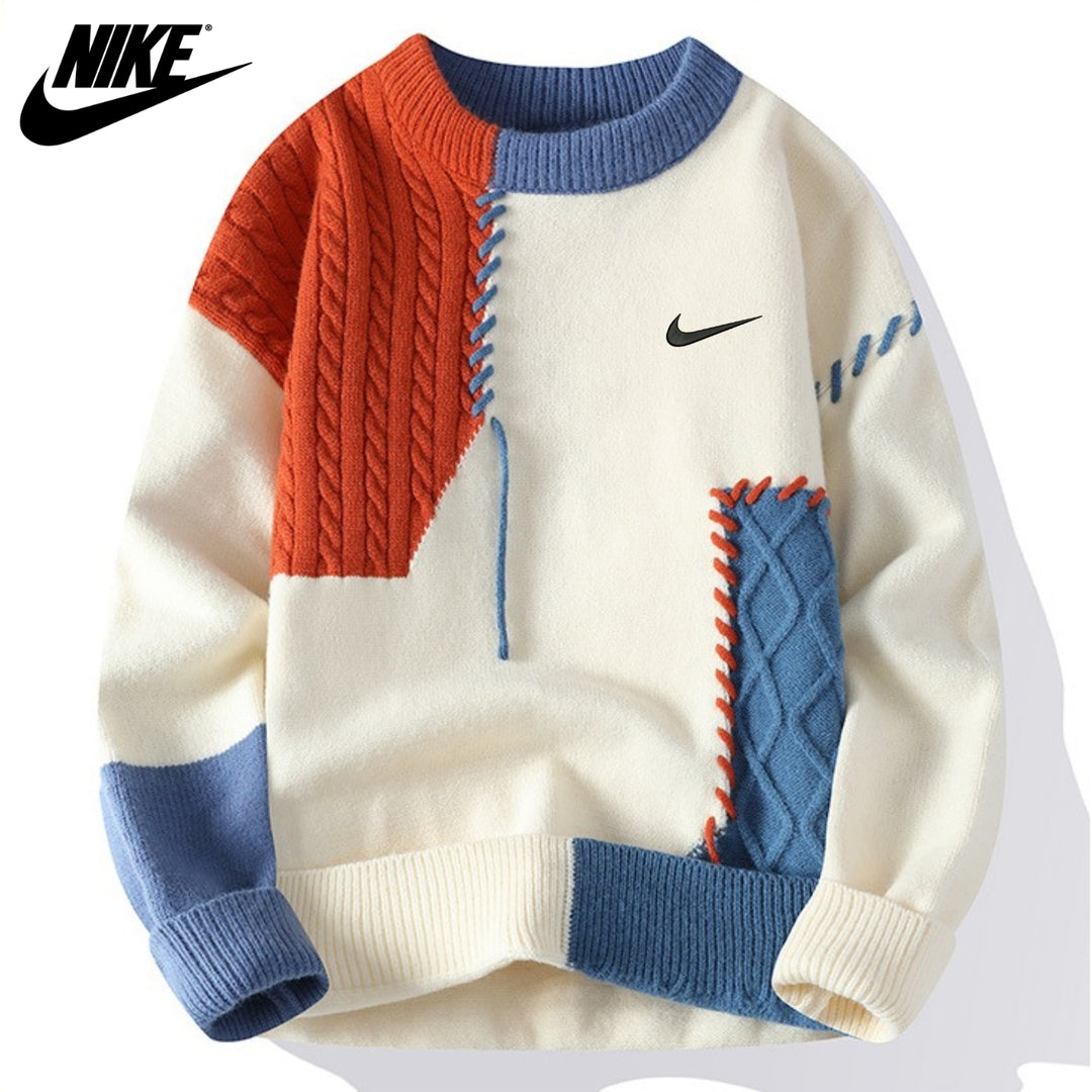 Maglione patchwork casual || Prezzo di saldo