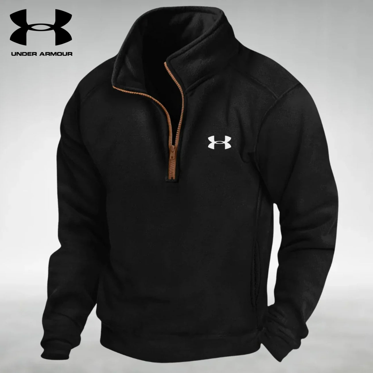 Felpa in Pile con Mezza Zip || SALDI