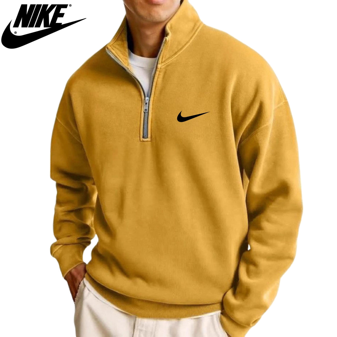 Felpa Casual con Mezza Cerniera || SALDI DI LIQUIDAZIONE