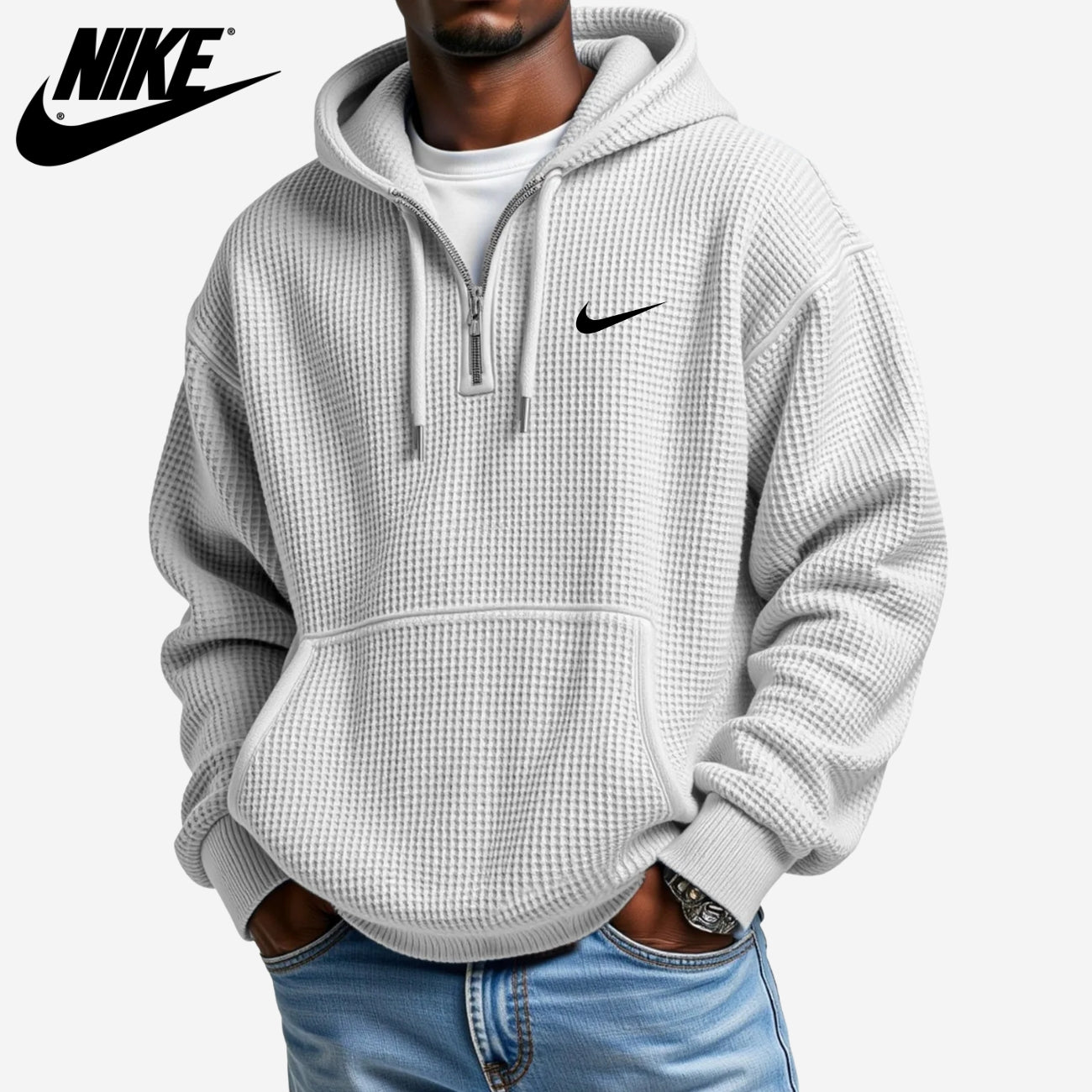 Felpa con Cappuccio Testurizzata || SALDI DI LIQUIDAZIONE