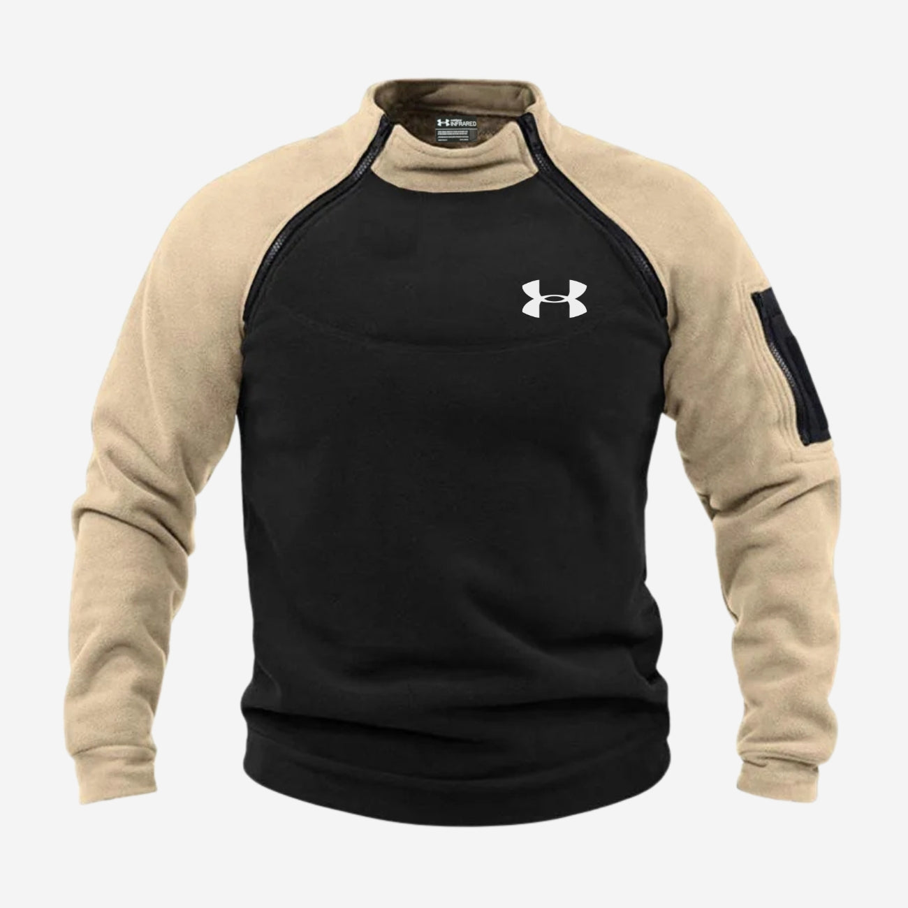 Felpa in Pile a Blocchi di Colore - SALDI