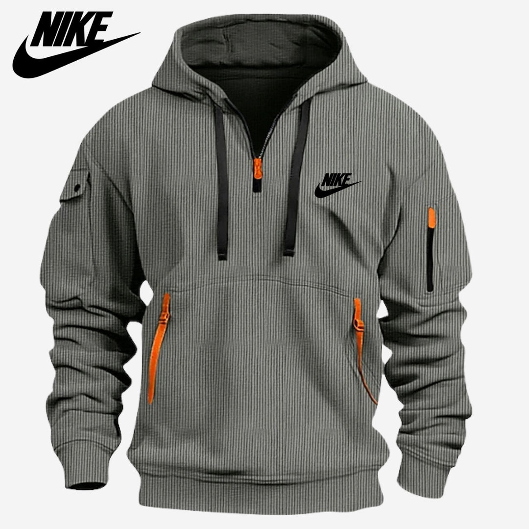 Felpa con Cappuccio con Più Tasche e Cerniera || SALDI