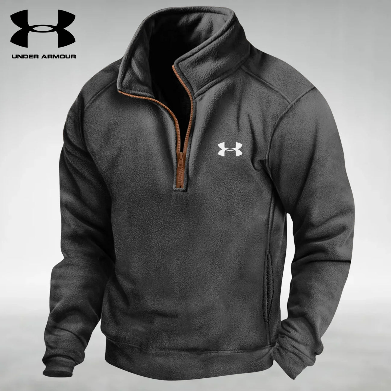 Felpa in Pile con Mezza Zip || SALDI