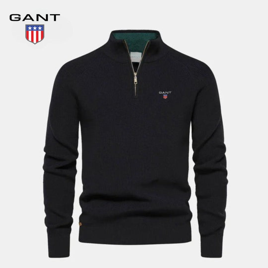 Maglione con mezza zip