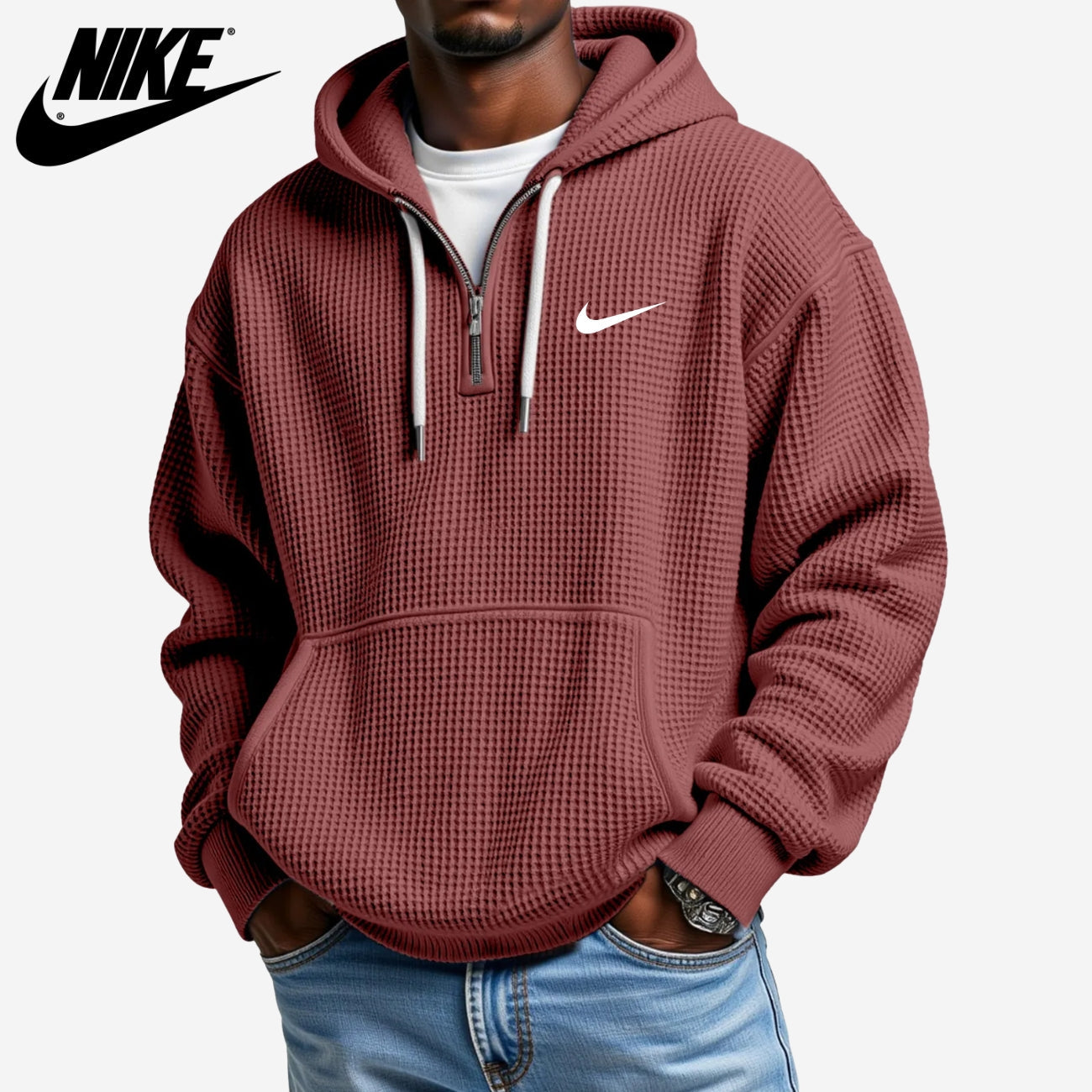 Felpa con Cappuccio Testurizzata || SALDI DI LIQUIDAZIONE