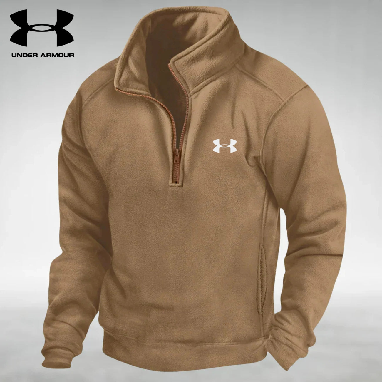 Felpa in Pile con Mezza Zip || SALDI