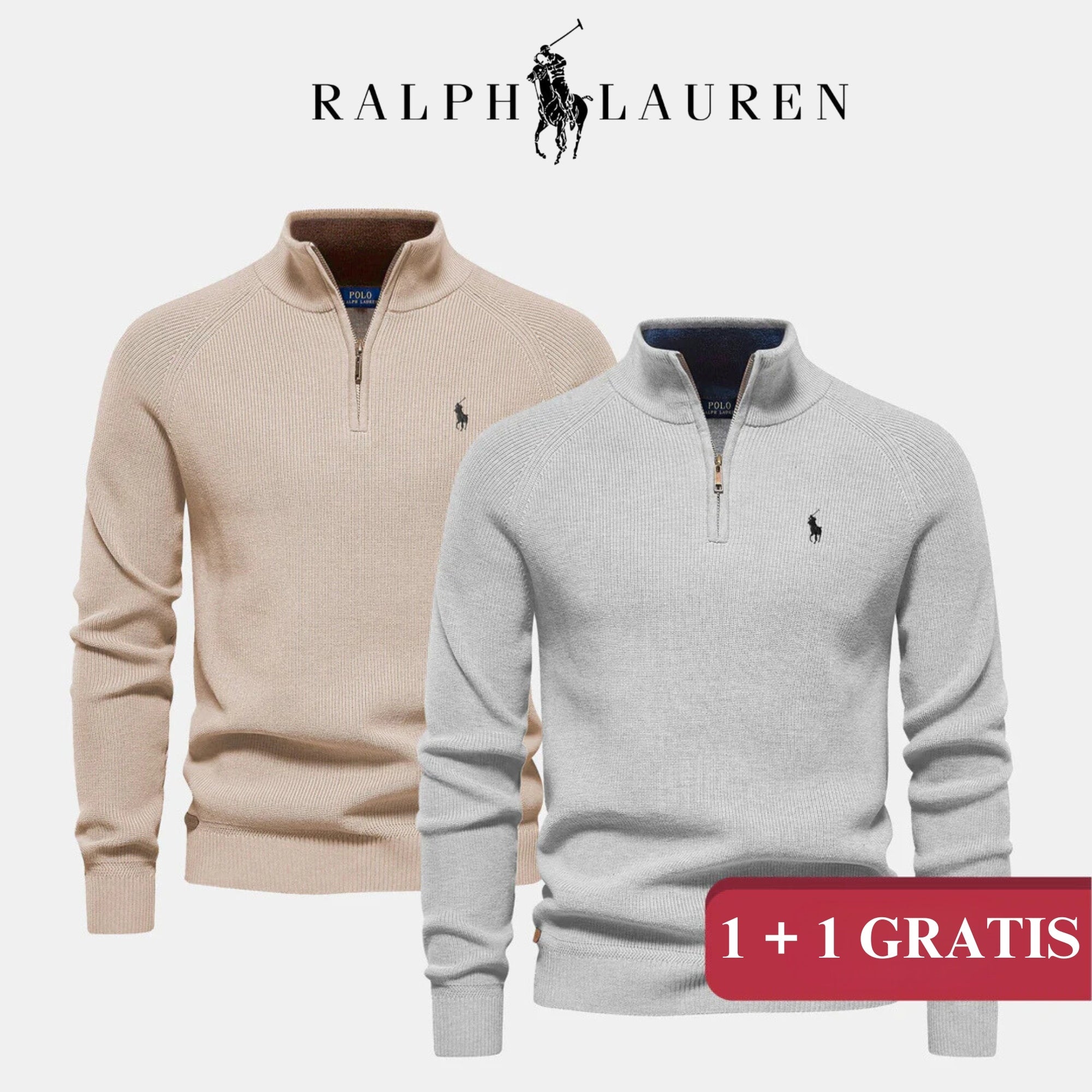 RL Maglione Mezza Zip || 1+1 (LIQUIDAZIONE TOTALE)