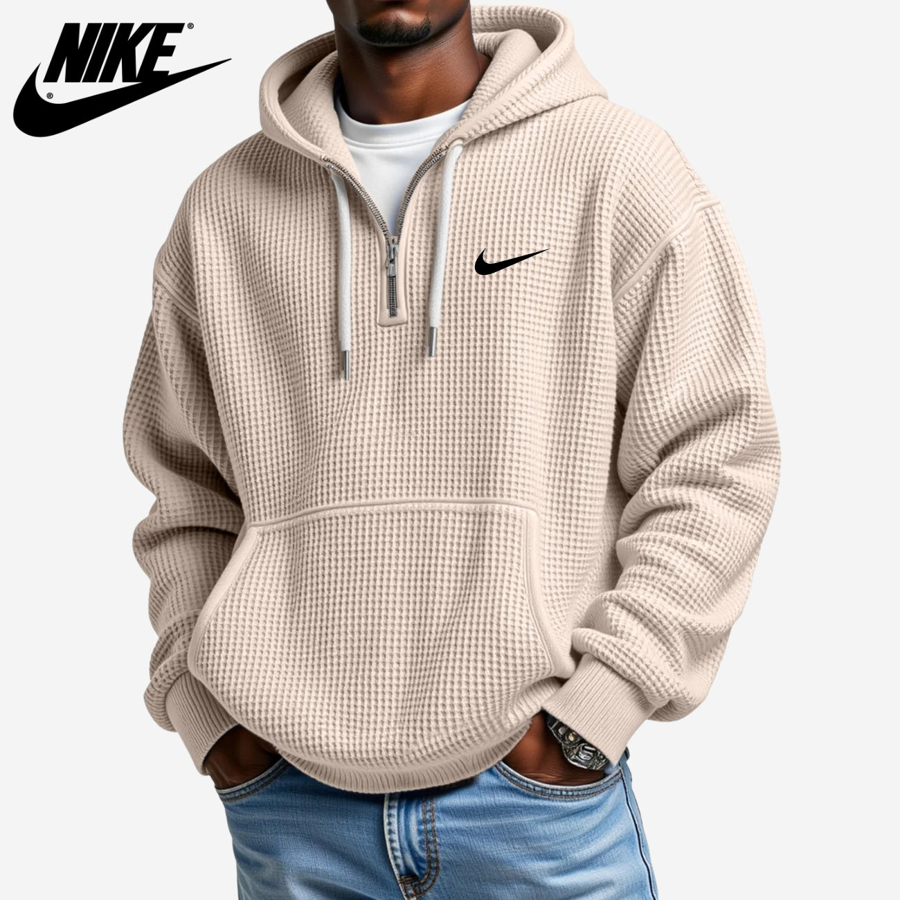 Felpa con Cappuccio Testurizzata || SALDI DI LIQUIDAZIONE