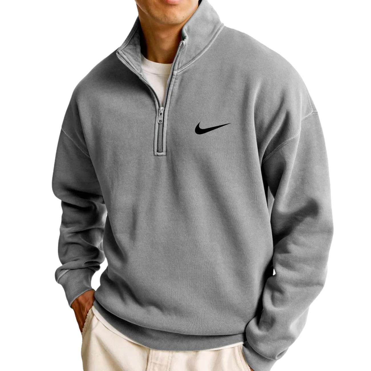 Felpa Casual con Mezza Cerniera - NUOVA COLLEZIONE