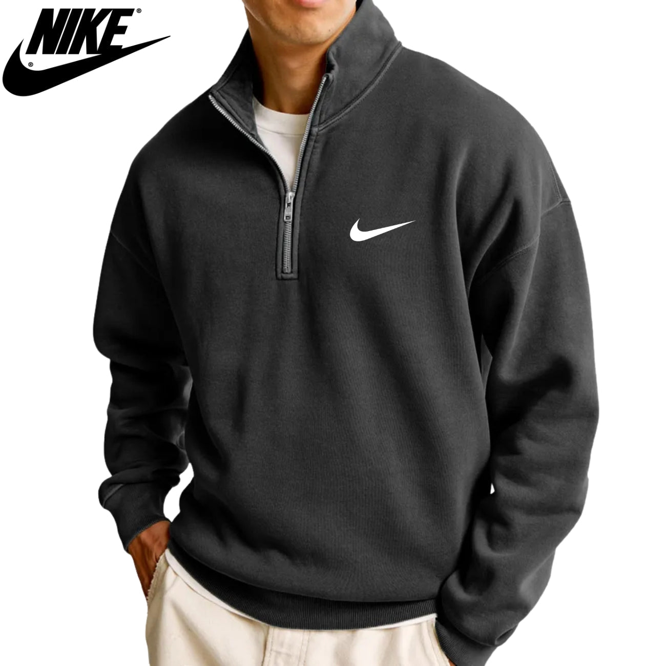 Felpa Casual con Mezza Cerniera || SALDI DI LIQUIDAZIONE