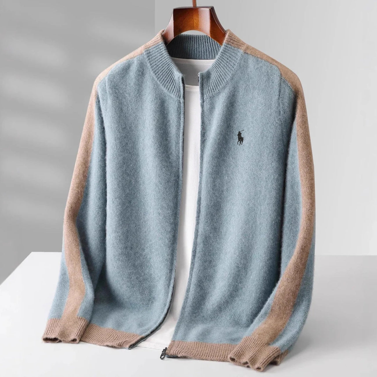 "100% Cashmere" Cardigan con Zip - SALDI DI LIQUIDAZIONE