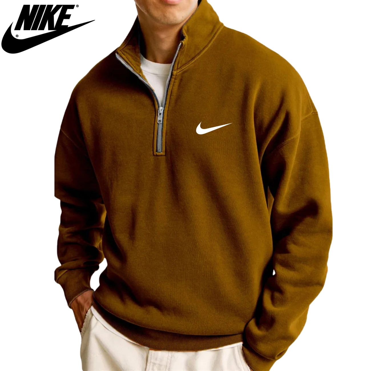 Felpa Casual con Mezza Cerniera || SALDI DI LIQUIDAZIONE