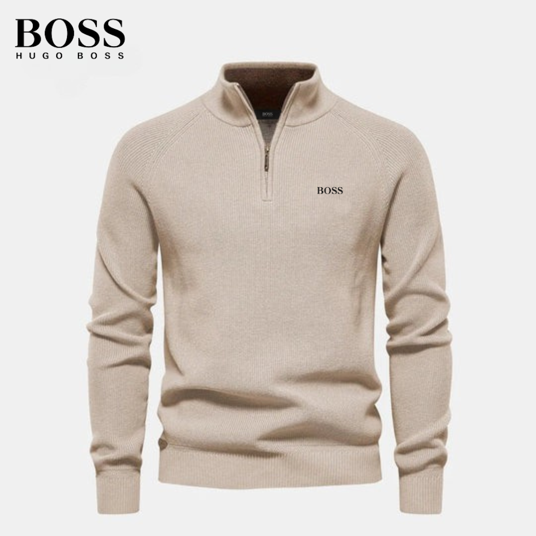 Maglione con mezza zip