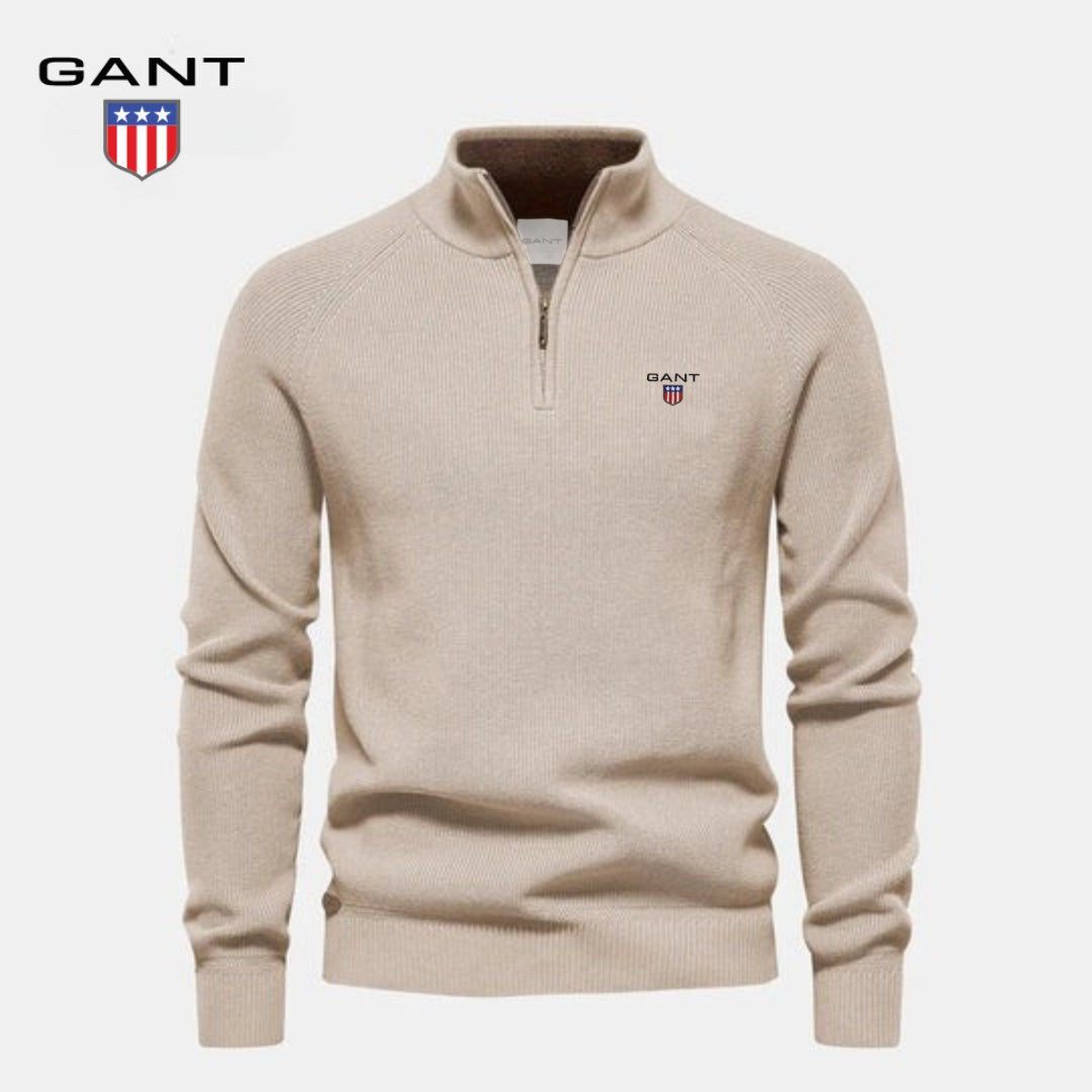 Maglione con mezza zip