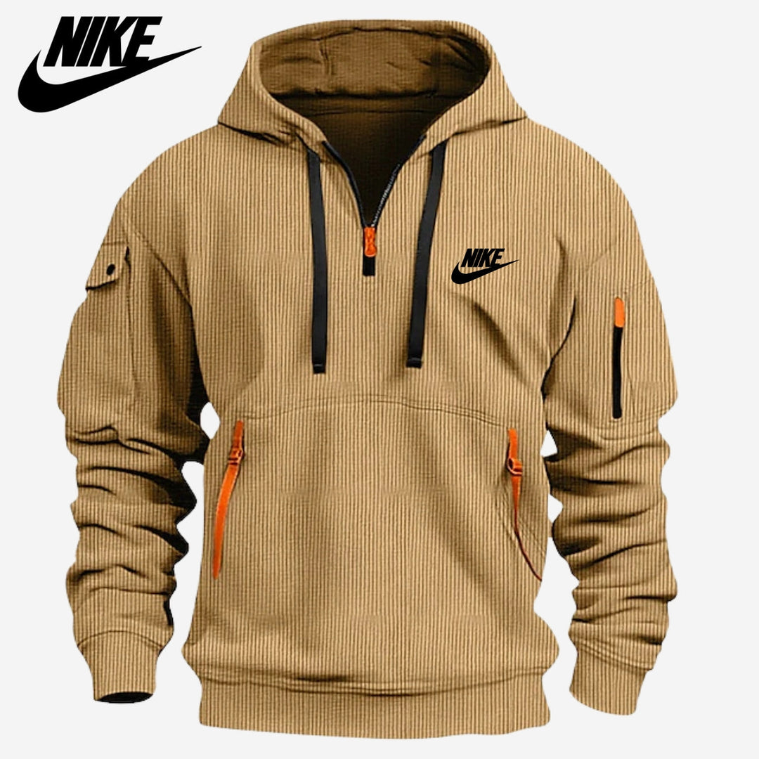 Felpa con Cappuccio con Più Tasche e Cerniera || SALDI