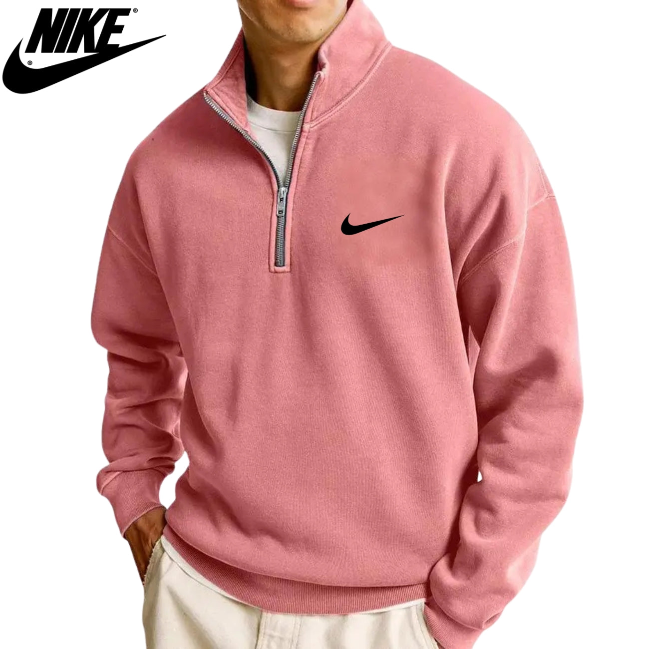 Felpa Casual con Mezza Cerniera || SALDI DI LIQUIDAZIONE