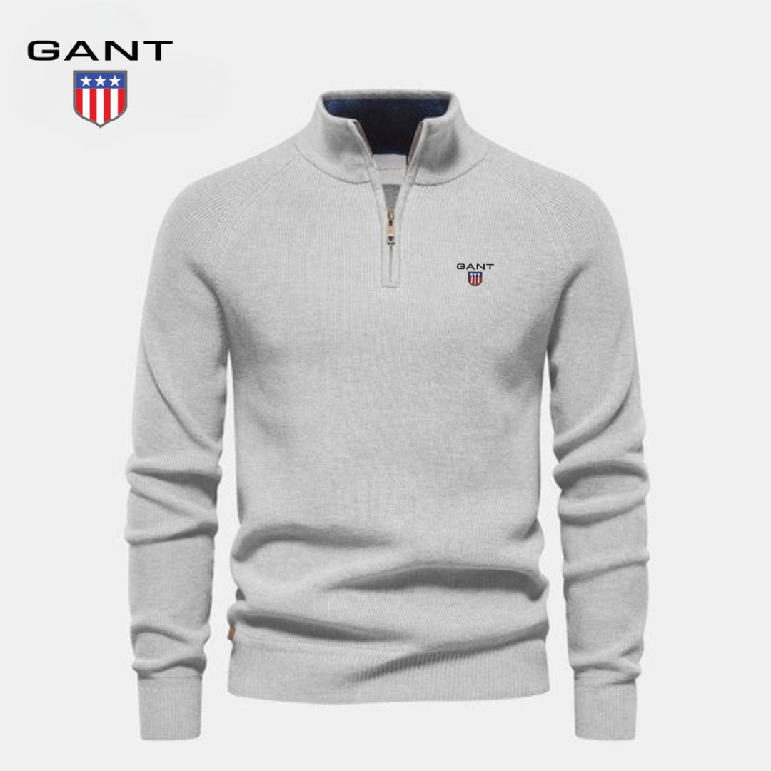 Maglione con mezza zip