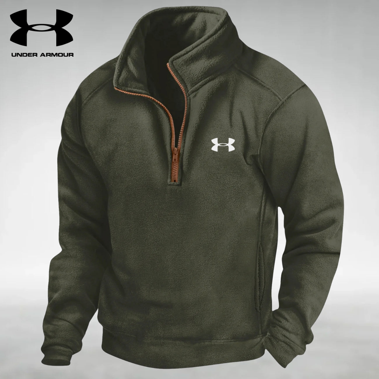 Felpa in Pile con Mezza Zip || SALDI