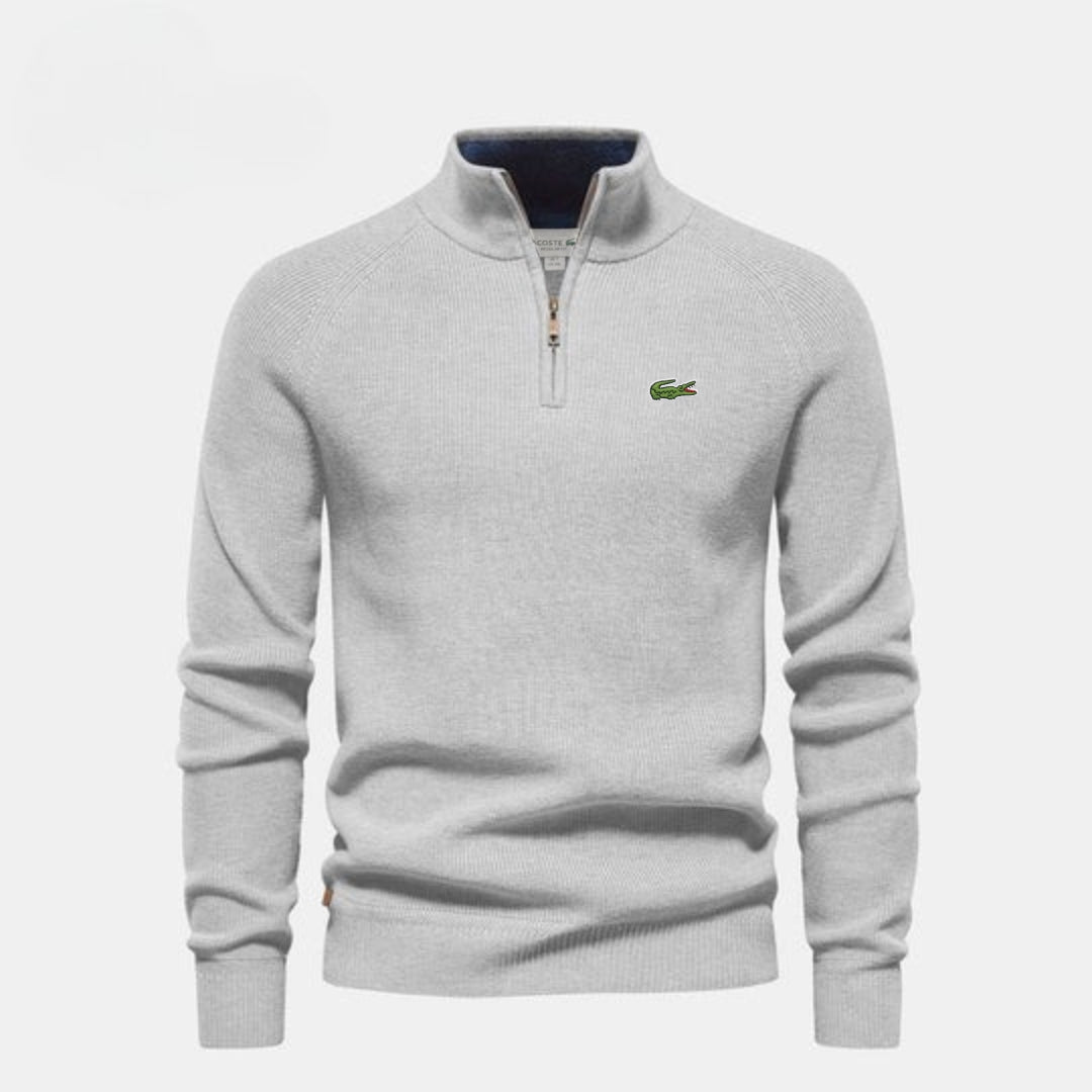 Maglione con mezza zip