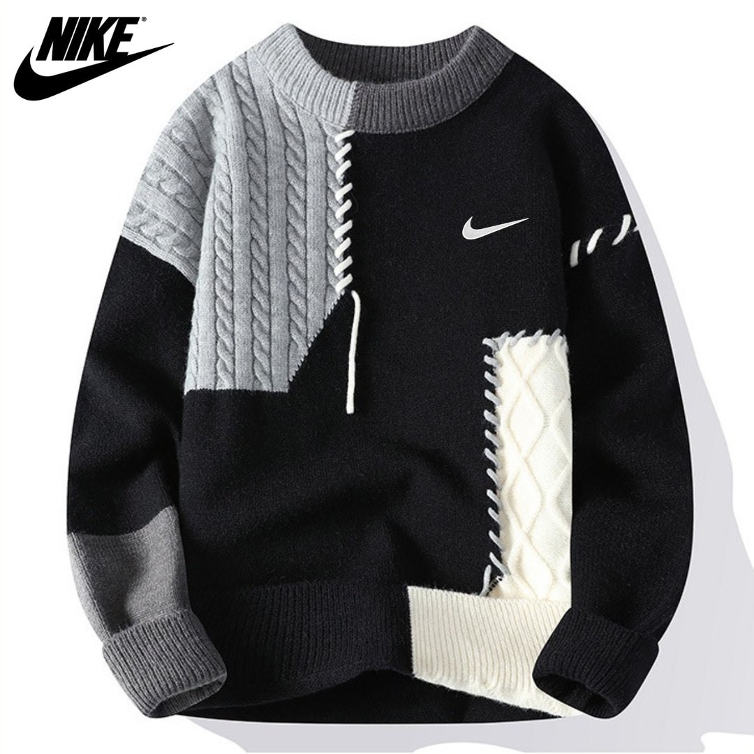 Maglione patchwork casual || Prezzo di saldo