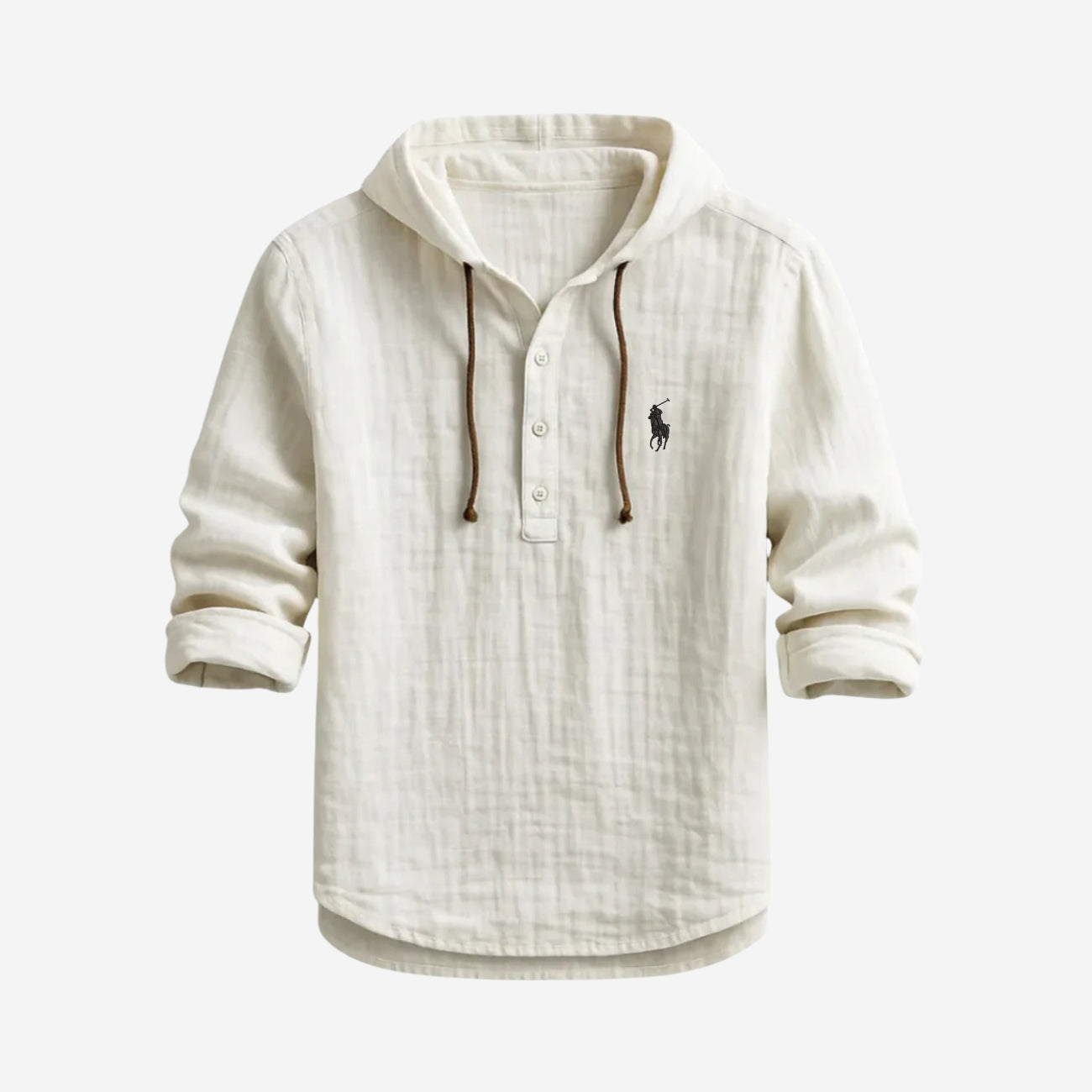 FELPA CON CAPPUCCIO IN LINO - SVENDITA DI MAGAZZINO