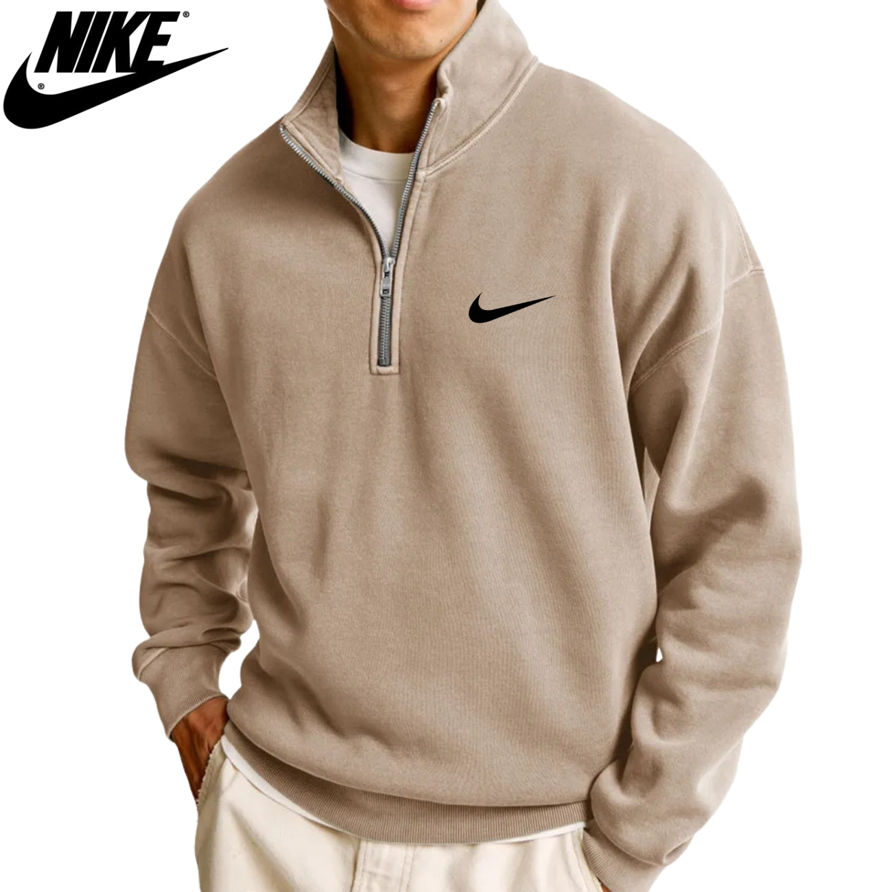 Felpa Casual con Mezza Cerniera || SALDI DI LIQUIDAZIONE