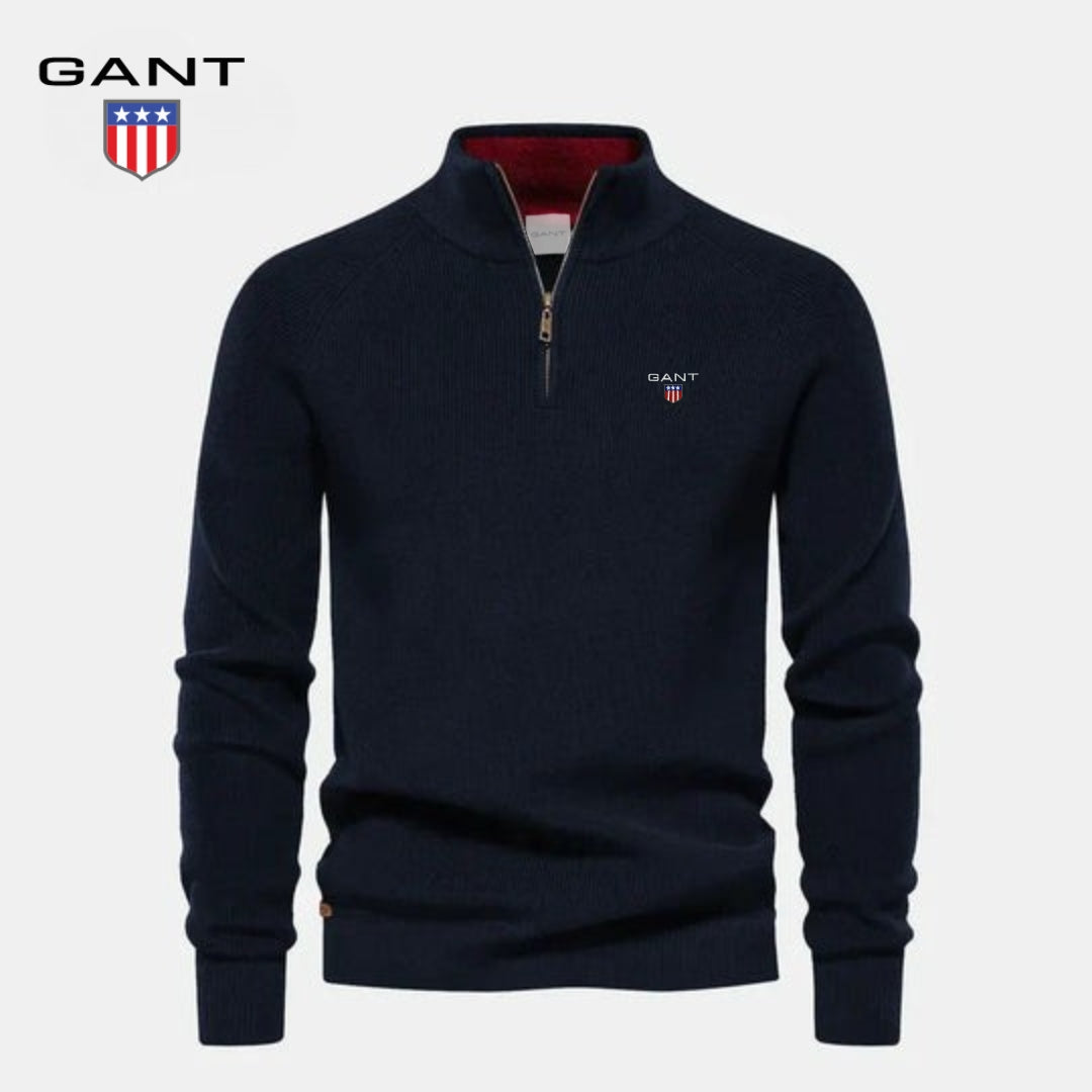 Maglione con mezza zip