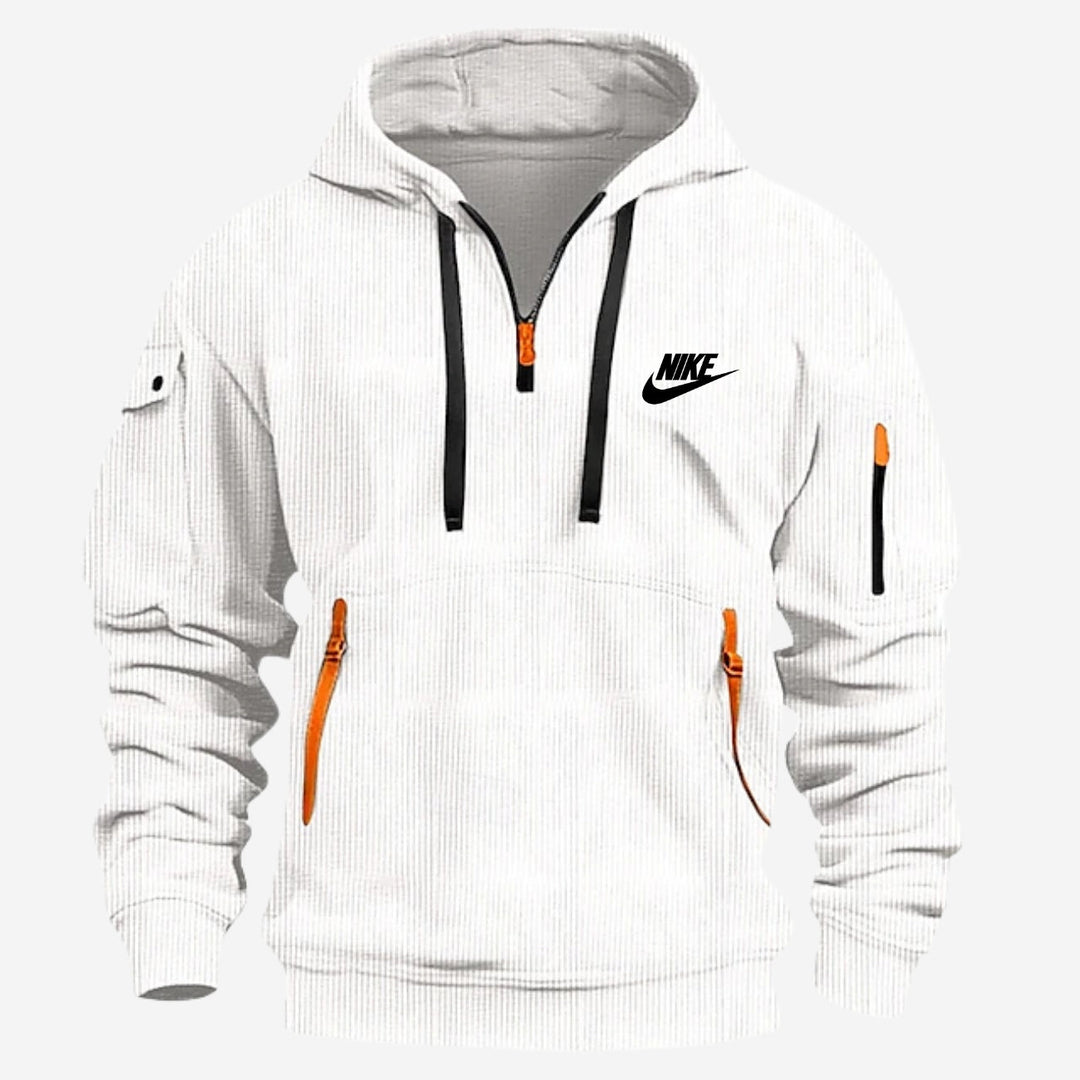 Felpa con Cappuccio con Più Tasche e Cerniera - SALDI