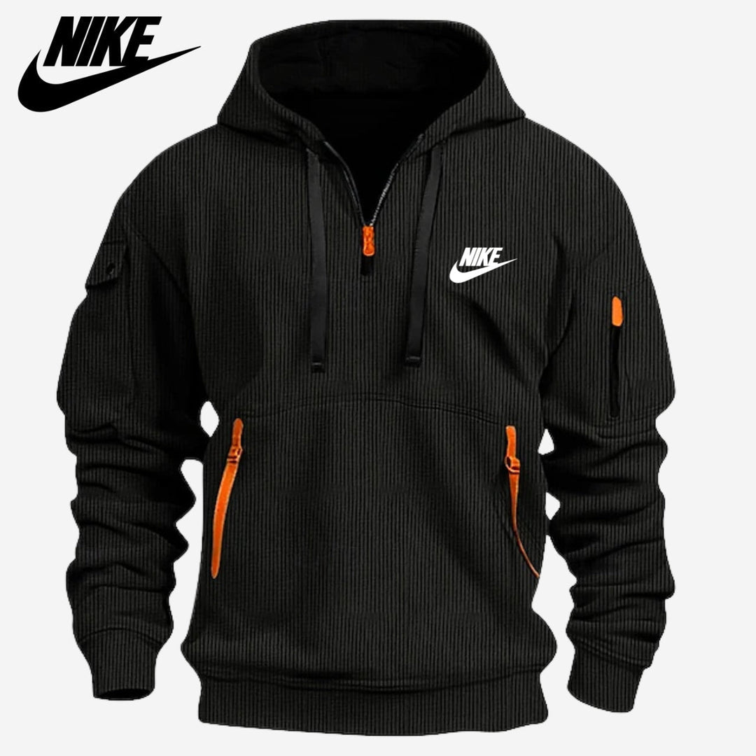 Felpa con Cappuccio con Più Tasche e Cerniera || SALDI