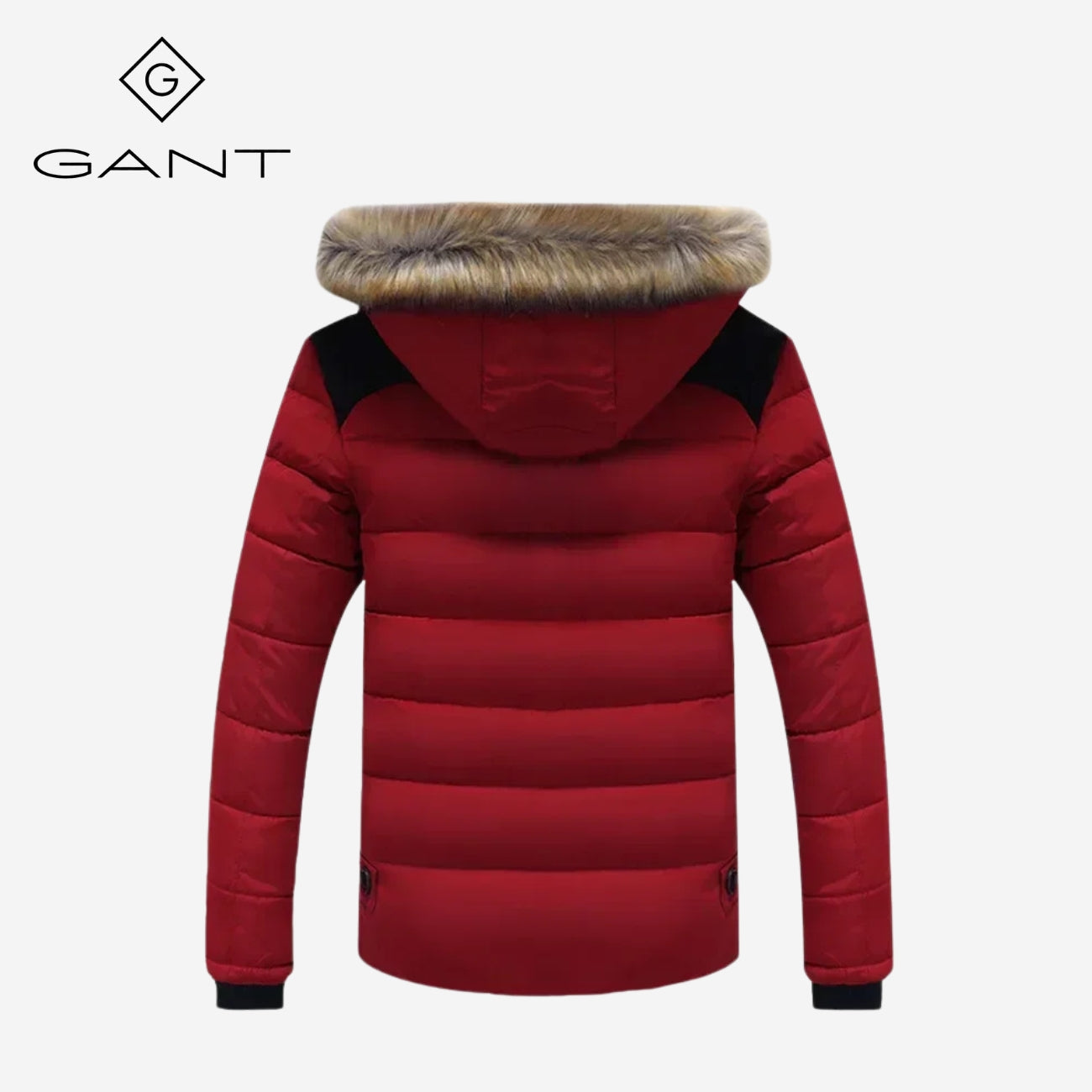 Piumino isolante con collo in pelliccia sintetica || Svendita Totale