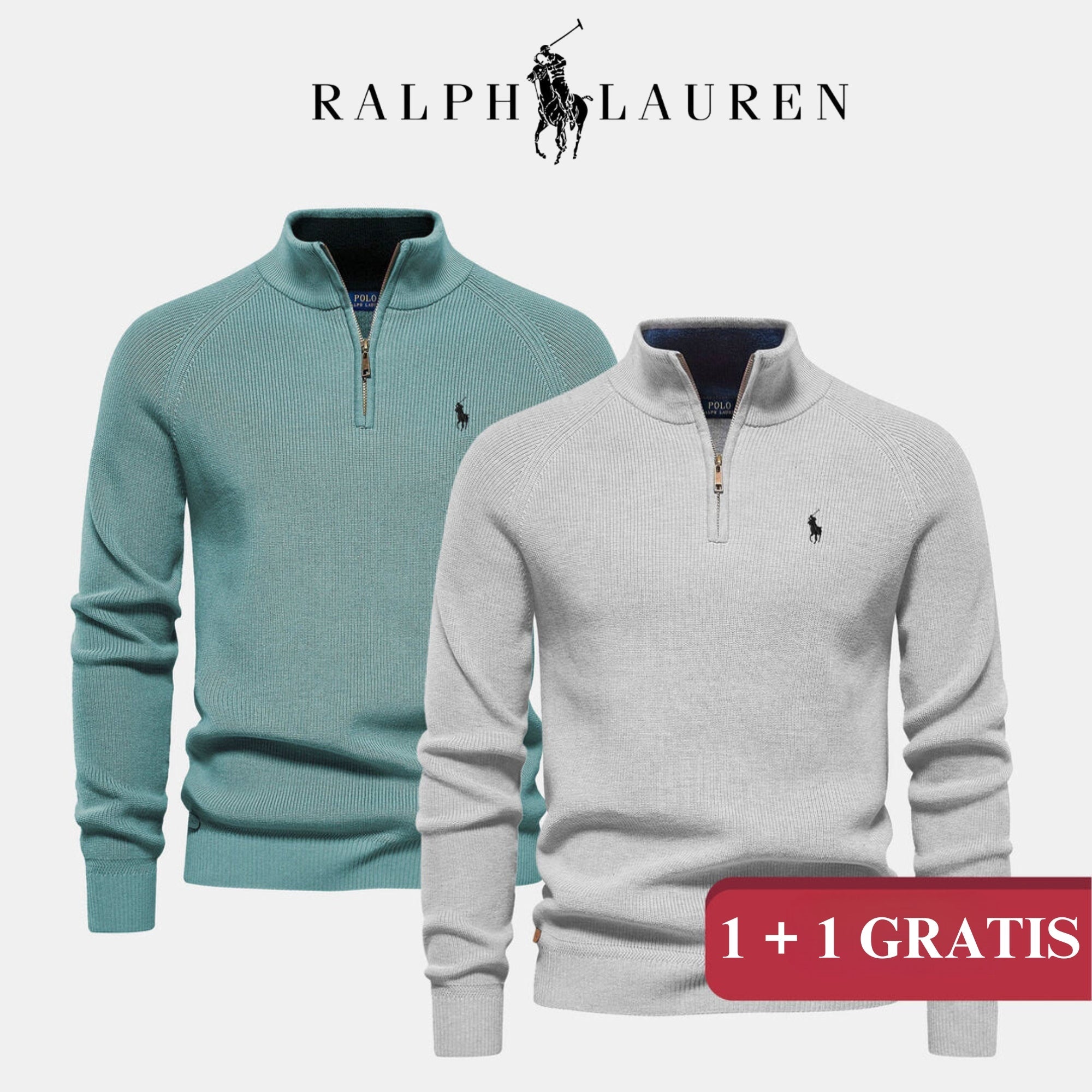 RL Maglione Mezza Zip || 1+1 (LIQUIDAZIONE TOTALE)