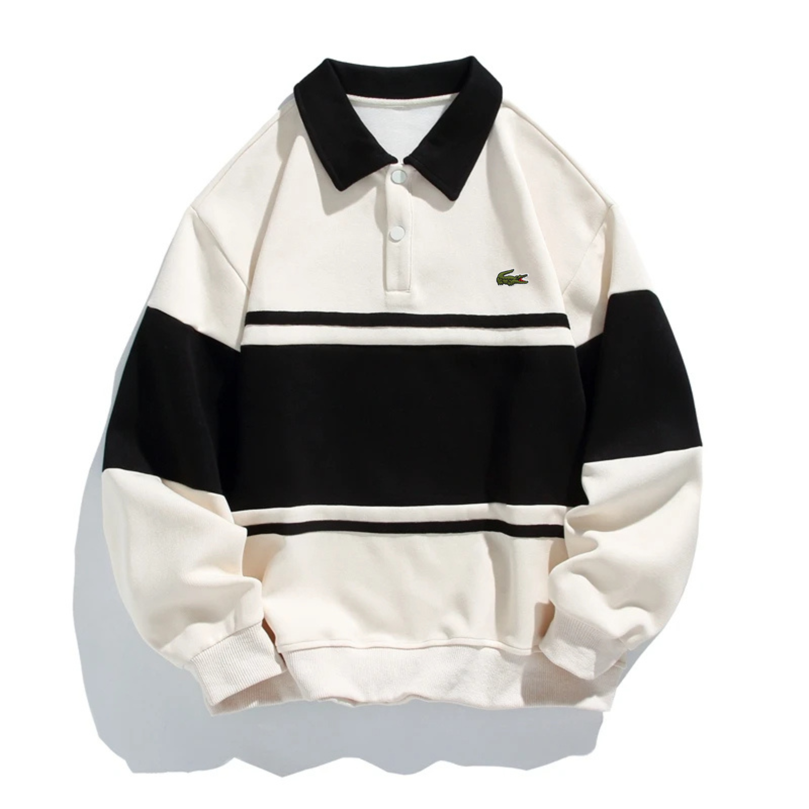 Felpa Polo Classica a Contrasto